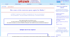 Desktop Screenshot of capte-les-maths.com